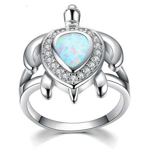 bague tortue turquoise