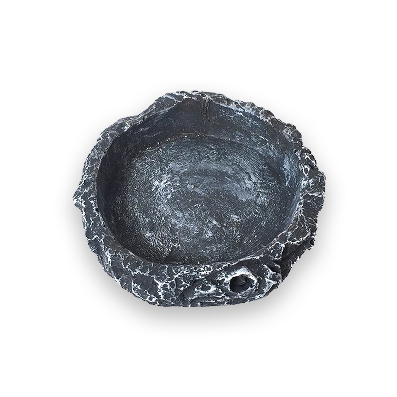 Bassin Pour Tortue Terrestre Avec Rampe - 35x28,5x4,3 Cm - Plastique ABS - Bain, Eau Et Nourriture - Pour Lézards, Geckos