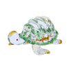 figurine tortue en cristal vert