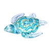 figurine tortue de mer verre bleu