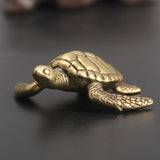 figurine tortue marine cuivre
