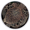 Serviette de plage ronde tortue chimère