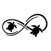 Sticker Tortue Vitre - Infini
