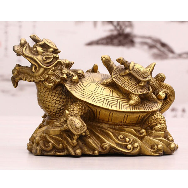 Figurine Tortue - Chinoise (Cuivre)