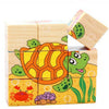 Jouet Tortue en Bois - Puzzle 2-3 ans