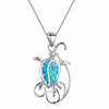 Pendentif argent tortue de mer