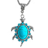 Pendentif Tortue - Carapace Bleu