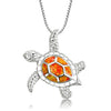 Pendentif Tortue - Feu Ardent