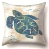Housse Coussin Tortue - Peinture à l'huile
