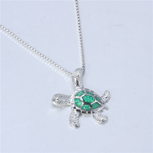 Turtle Pendant - Green Sea