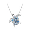 Turtle Pendant - Sparkling (silver)