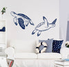 Turtle Sticker - Turtle Duo (size of your choice)