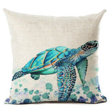Housse Coussin Tortue - Caraïbes