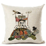 Housse Coussin Tortue - Rock