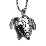 Pendentif Tortue - Platine