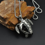 Pendentif Tortue - Platine