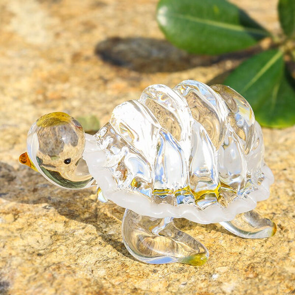 figurine tortue en cristal