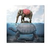 Poster Tortue et Elephant