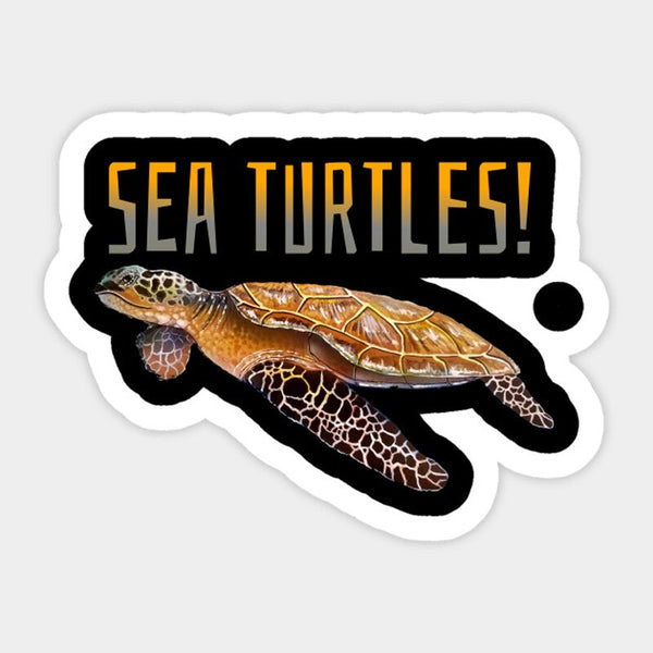Autocollant Voiture Tortue - Sea Turtle