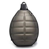 sac a dos tortue carapace gris