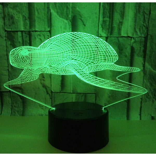 Veilleuse Tortue Océan - Lampe 3D