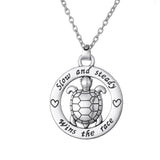 Collier Pendentif Tortue - Slow and Steady