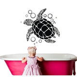 Sticker Tortue Douche - Bulles (3 Tailles)